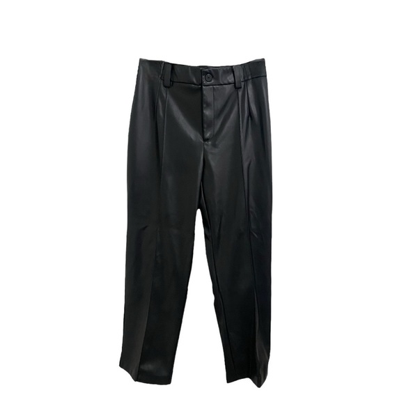 Rachel Zoe Pants - Rachel Zoe Faux Leather Seamed Wide Leg Pants I Size: XL
